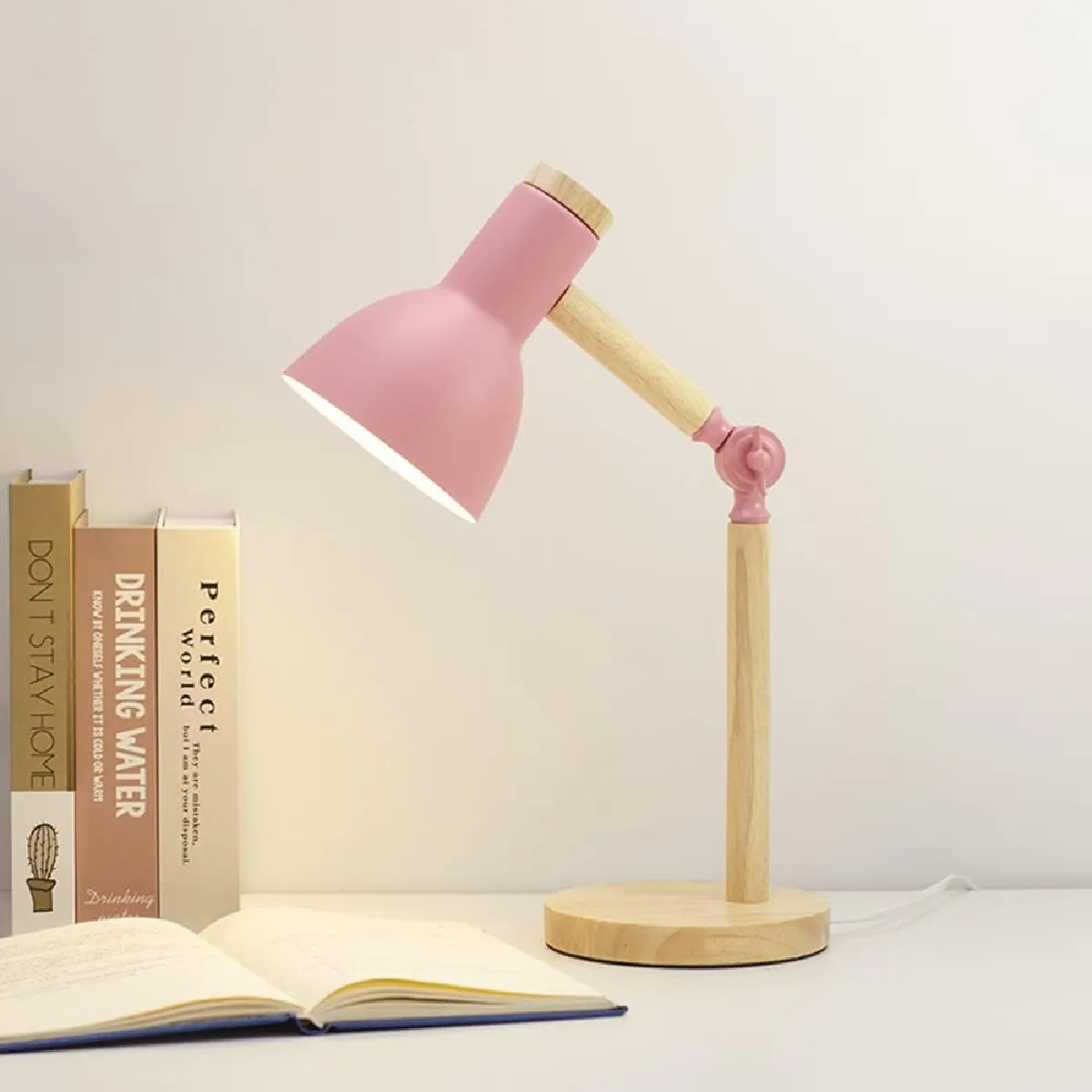 Lampe de Bureau Nordique Rose
