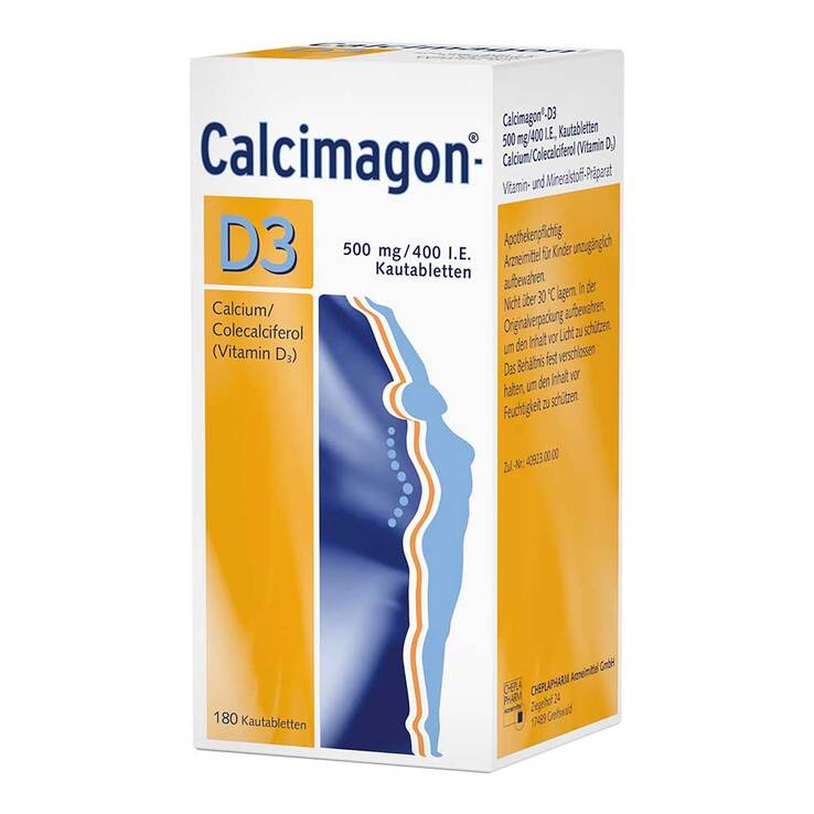 Calcimagon D3 Kautabletten, 180 St