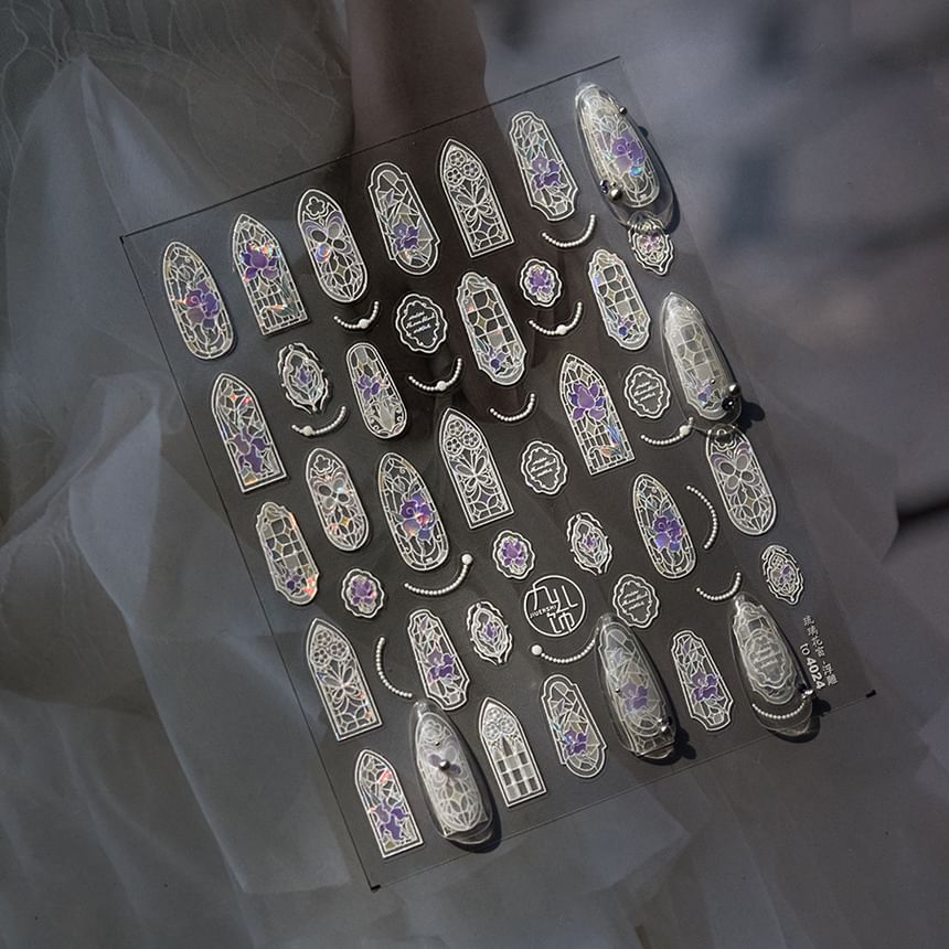 tomoni - Nail Art Stickers voor Gebrandschilderde Ramen