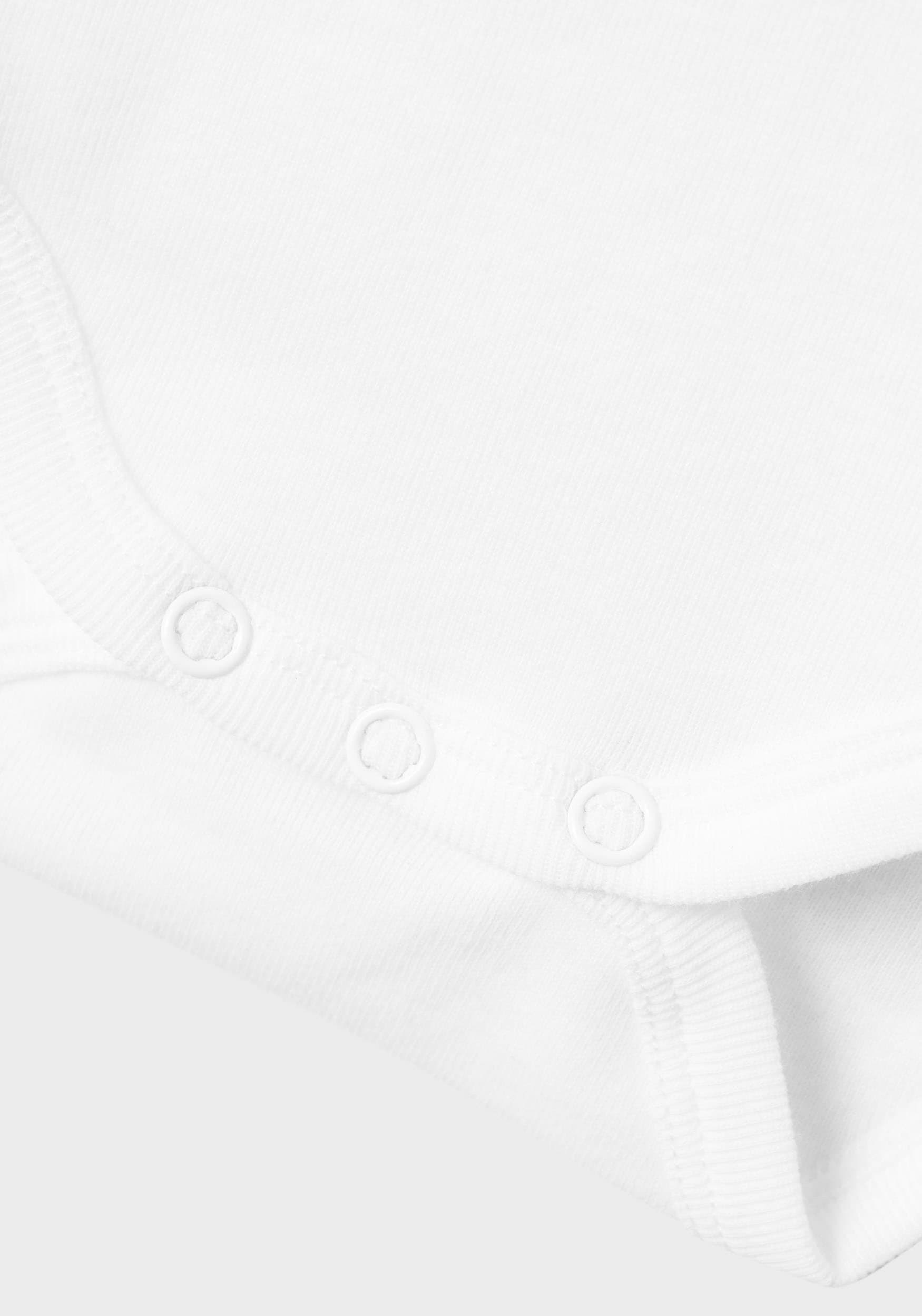 Name It Langarmbody »NBNBODY 2P LS SOLID WHITE NOOS«, 2 Stk. mit Druckknöpfen im Schritt