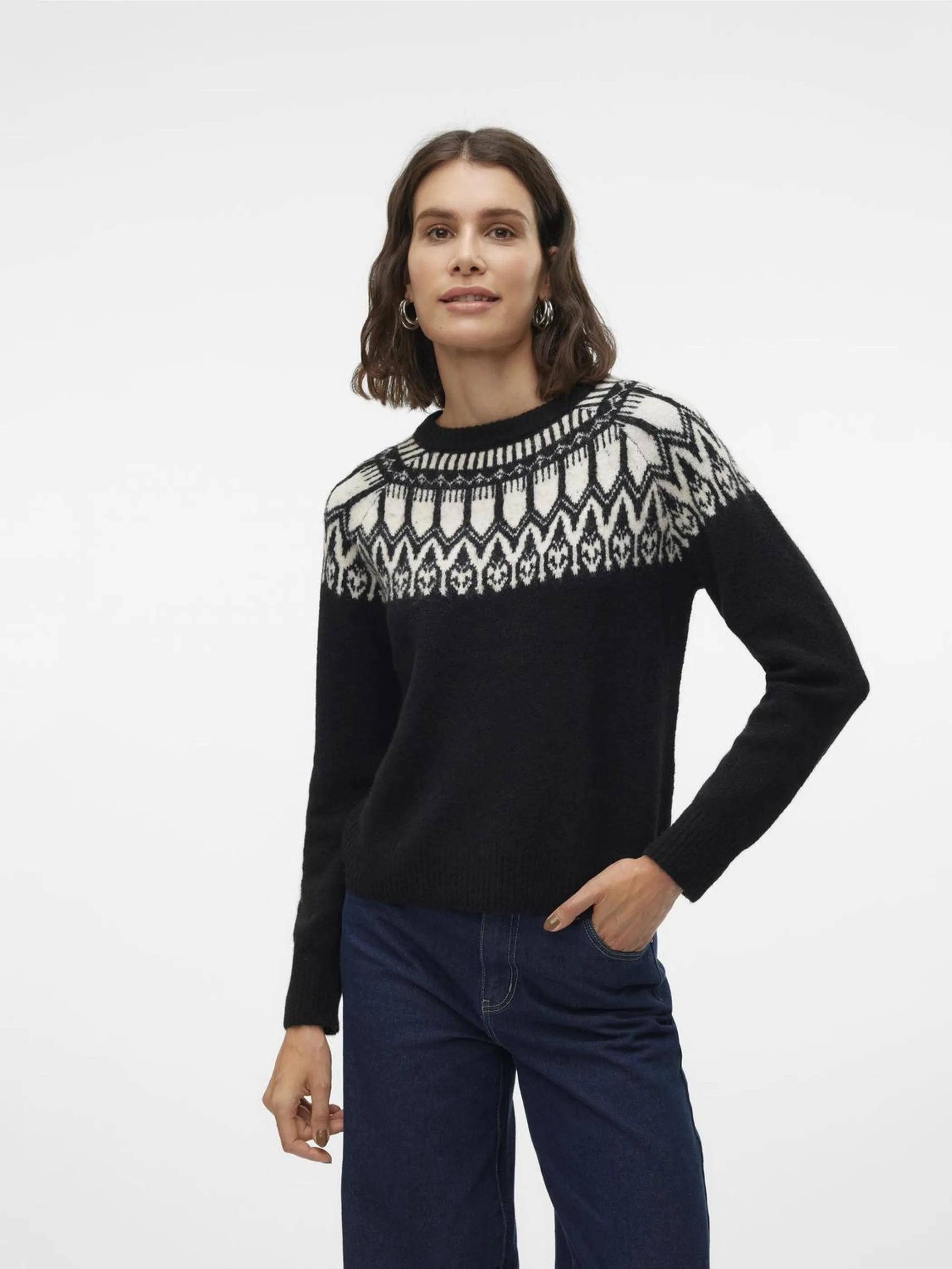 Vero Moda VMSIMONE LS NORDIC Pullover