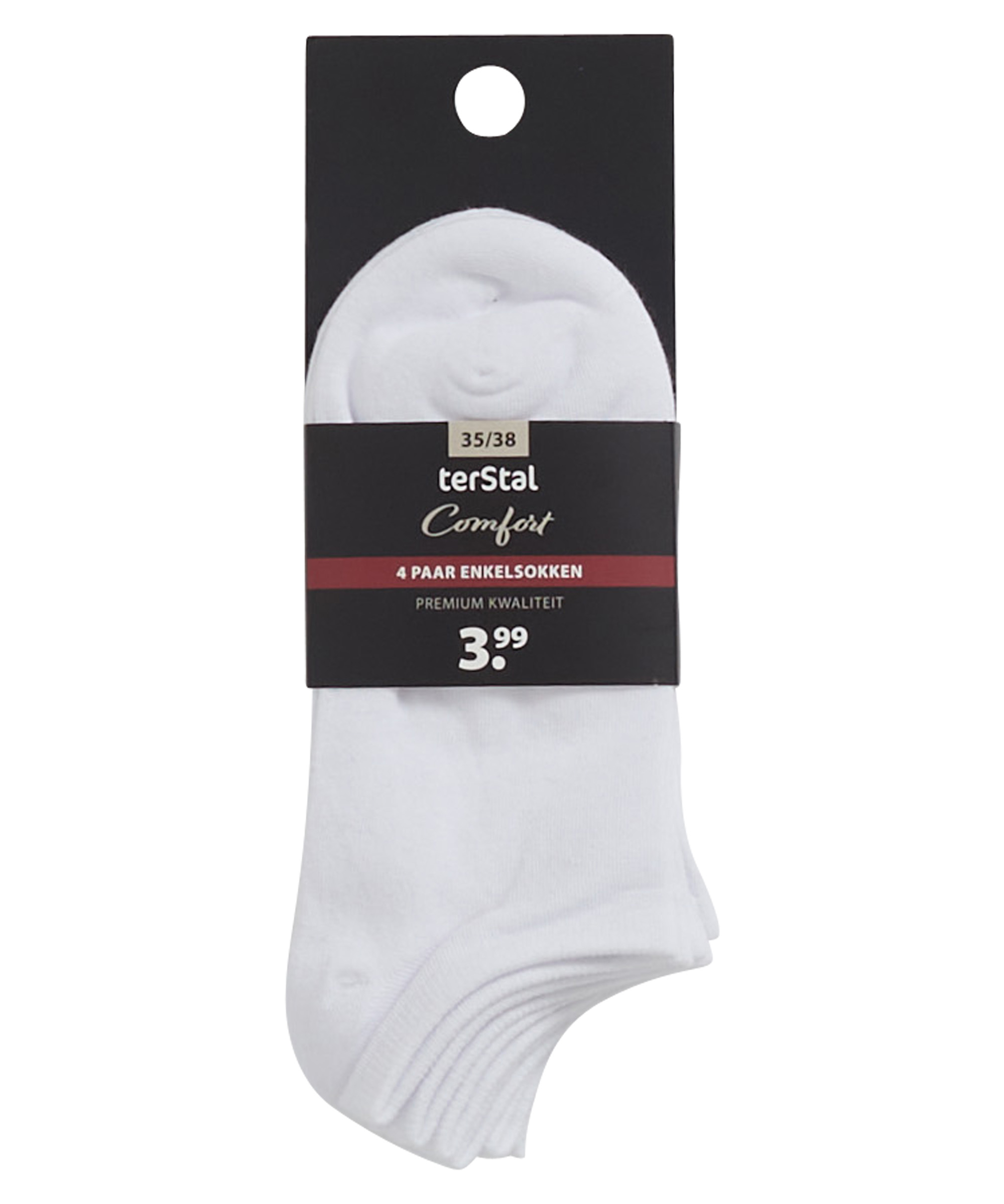 4-pack sneakersokken uni