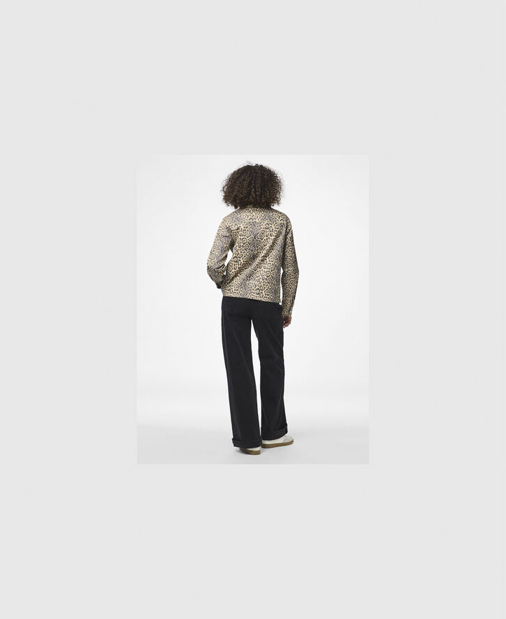 Pieces PCFIA LS LOOSE DENIM SHIRT D2D FSY Striber/tern