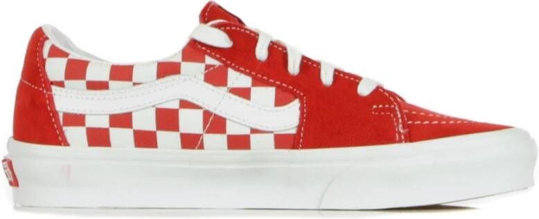 Vans Sk8-Low Schoenen Red Leer Textil 5 Foot Locker