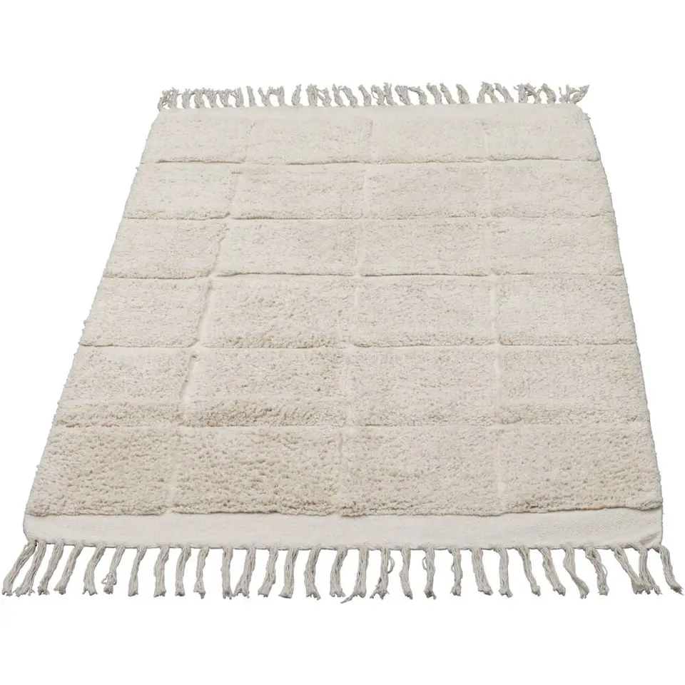 Vloerkleed Nalin - zand - 90x150 cm