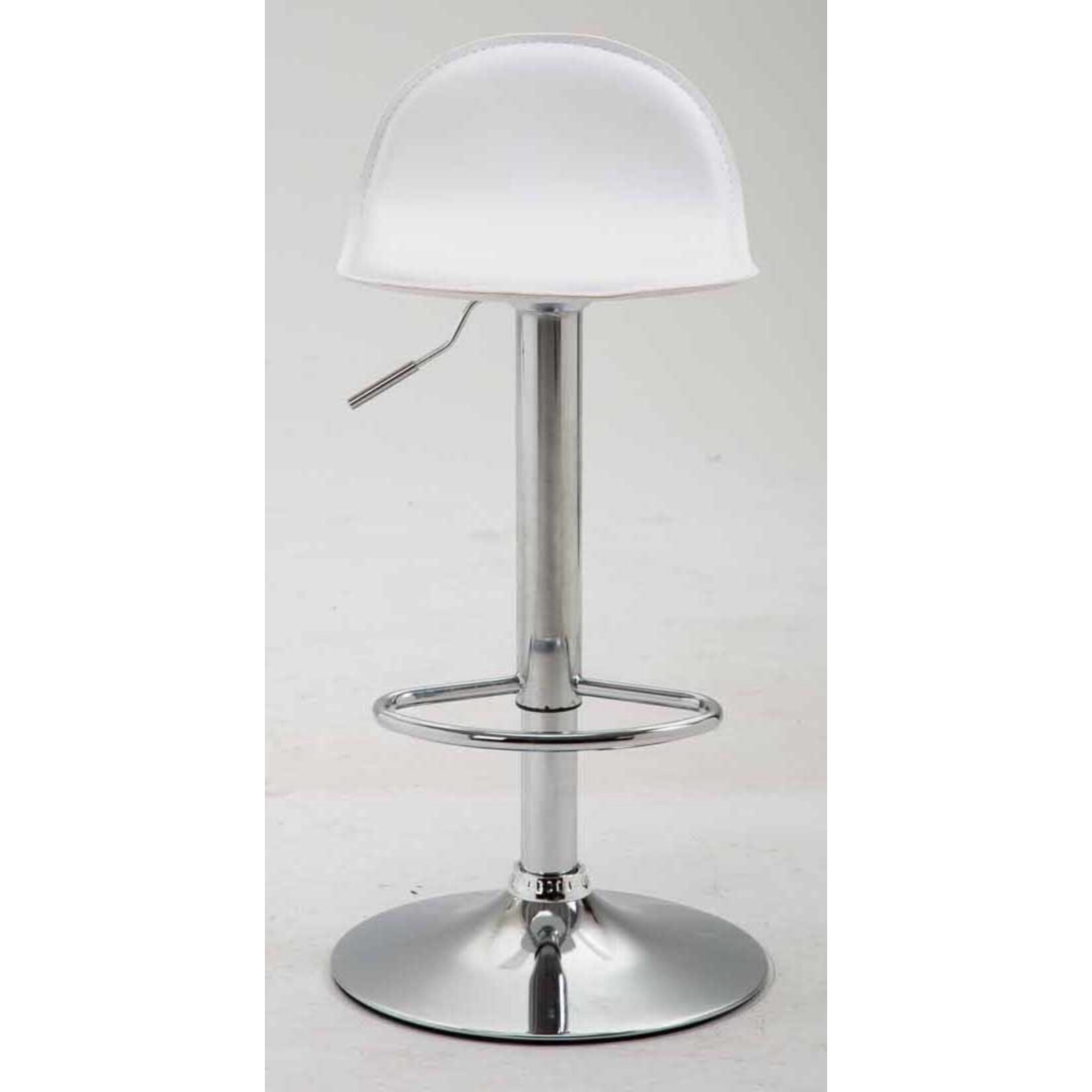 CLP 2er Set Barhocker Lana V2 Mit Kunstlederbezug I 2 x Höhenverstellbarer Barstuhl Mit Lehne