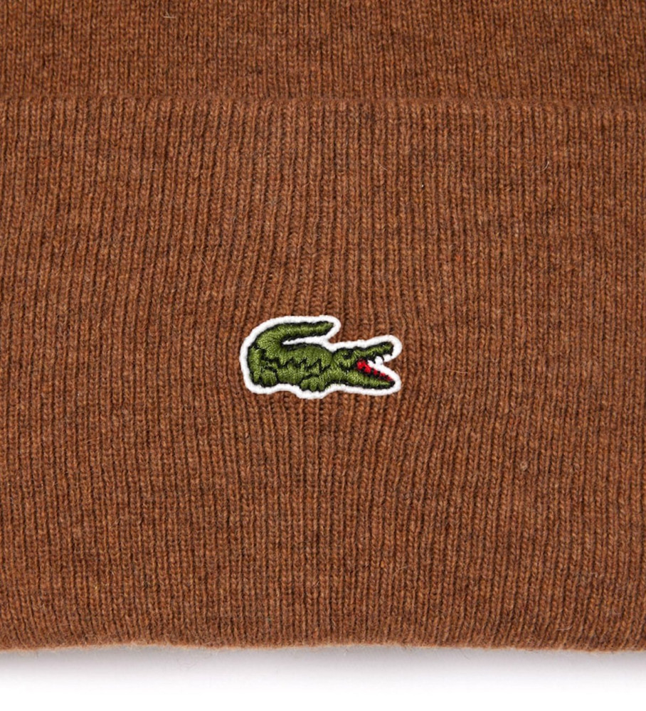 Chapéu Lacoste de Lã Marrom