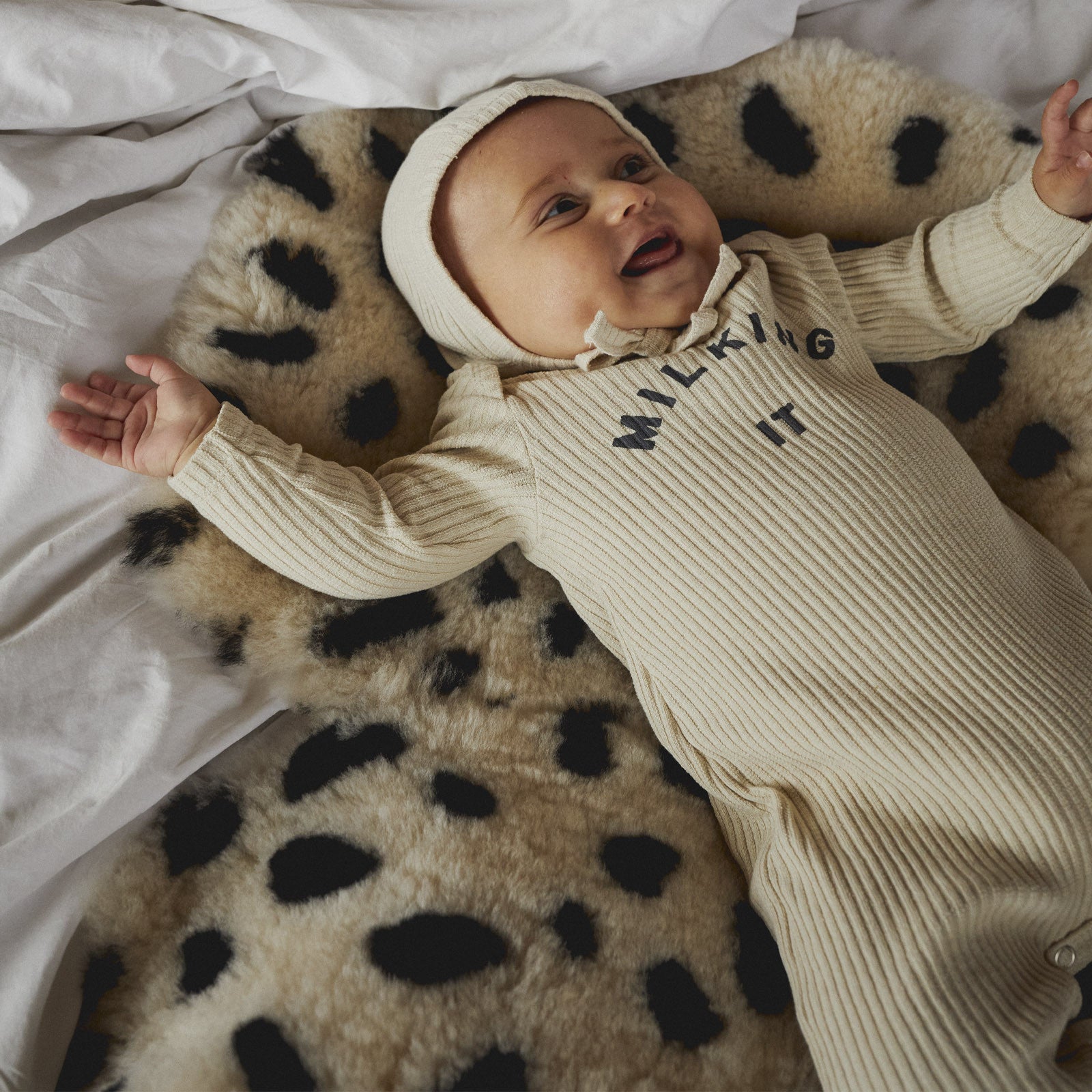 Baby Mütze Rib Oat