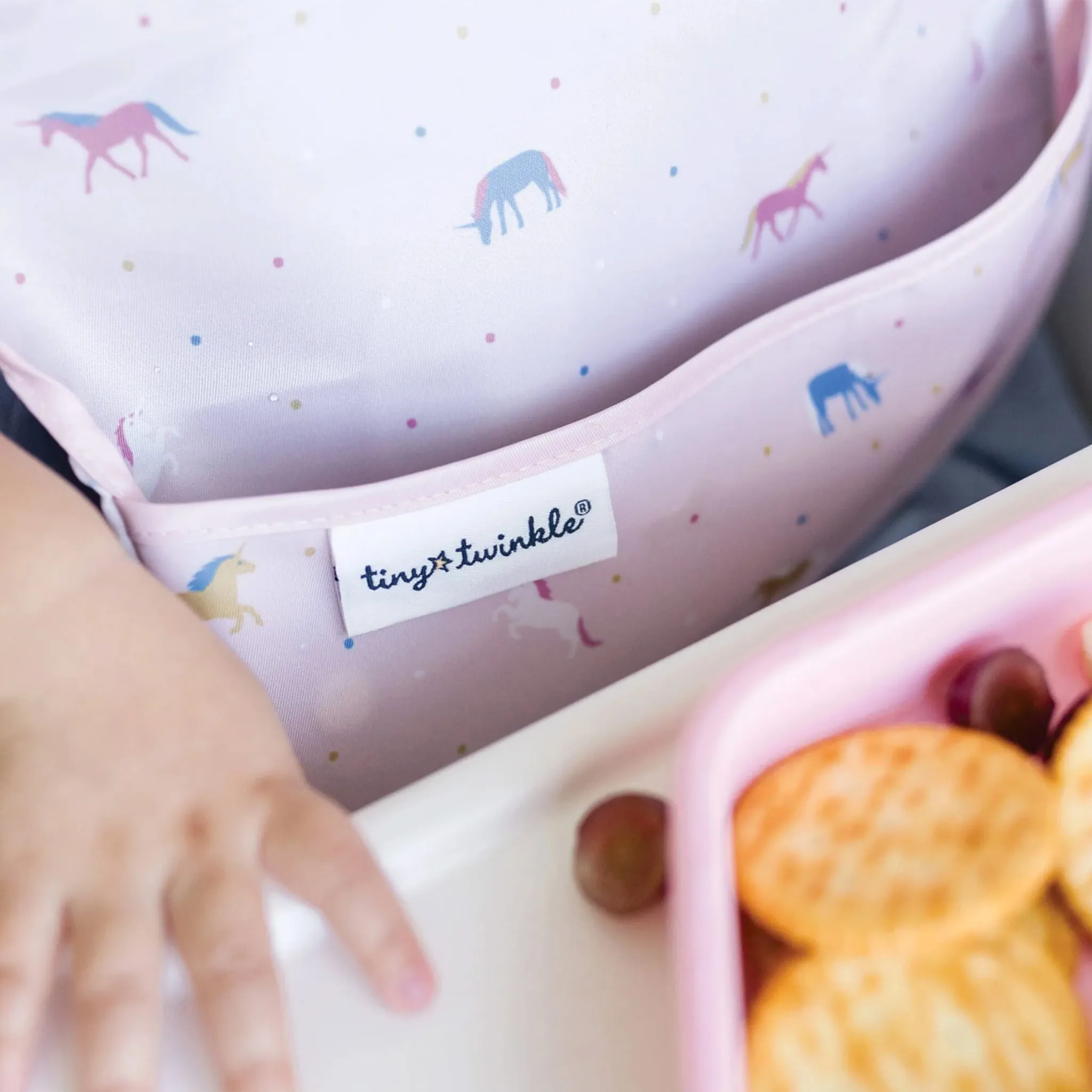 Tiny Twinkle Bavoir imprimé - Licorne Confetti