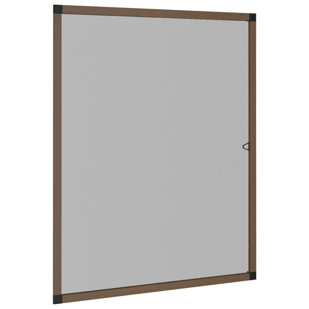 Moustiquaire pour fenêtres marron 80x100 cm