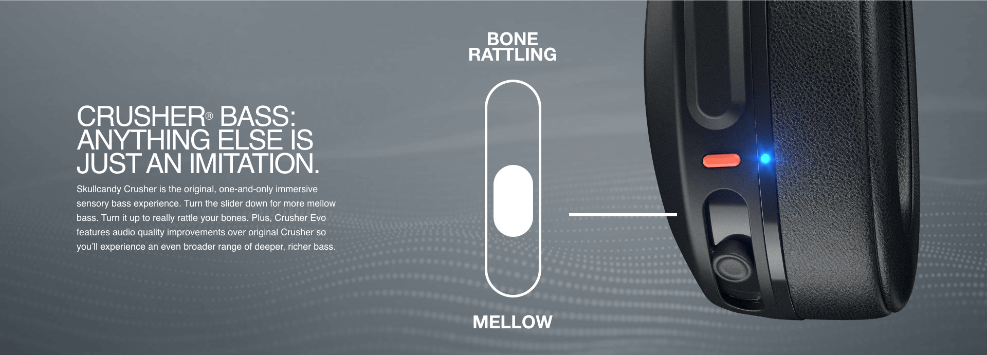 Skullcandy - Crusher EVO Over-Ear Trådløs - Sort