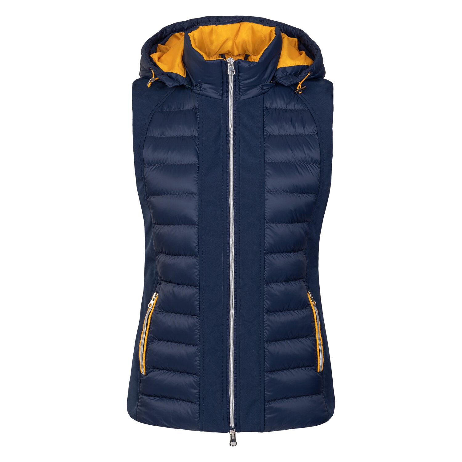 L-pro West Materialmix Weste  - navy safran