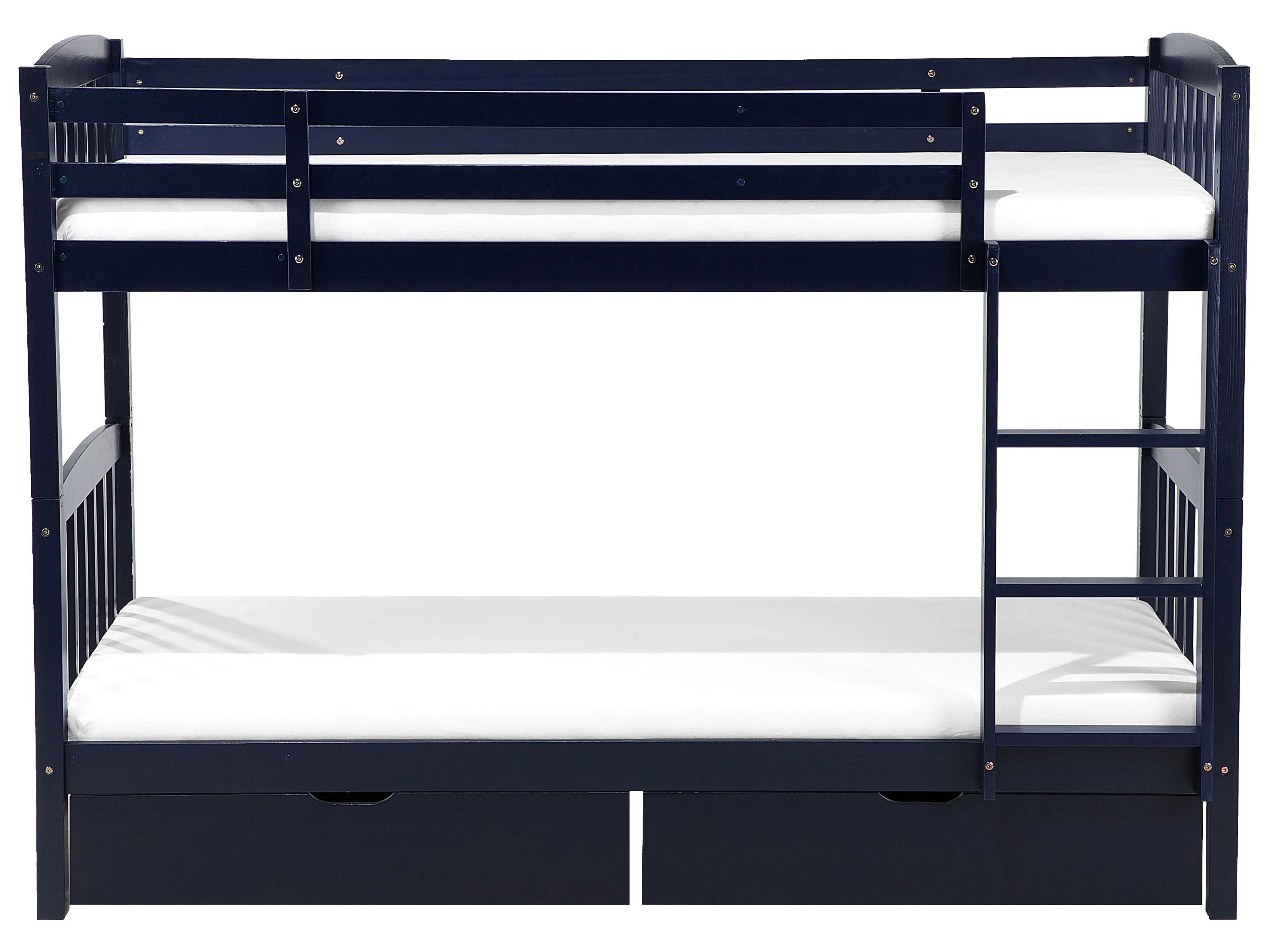 Hoogslaper met laden Dennenhout REVIN 90 x 200 cm Marineblauw