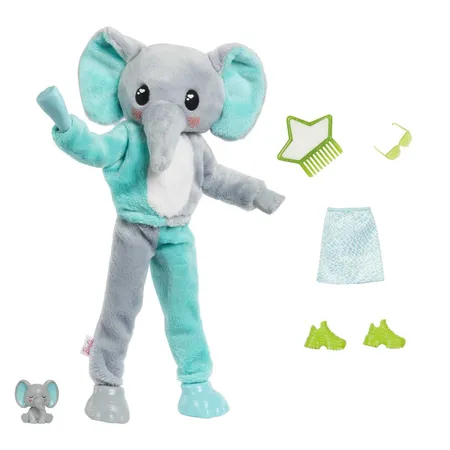 Barbie Cutie Reveal Dschungel Serie Puppe - Elefant