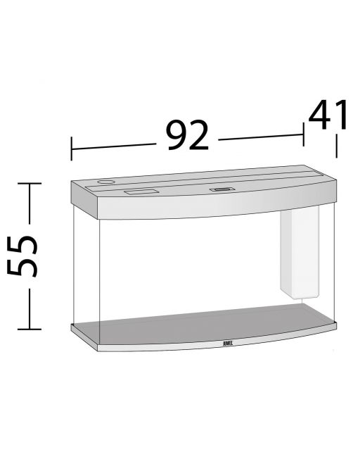 Juwel Aquarium Vision 180 Led 92x41x55 cm - Aquaria