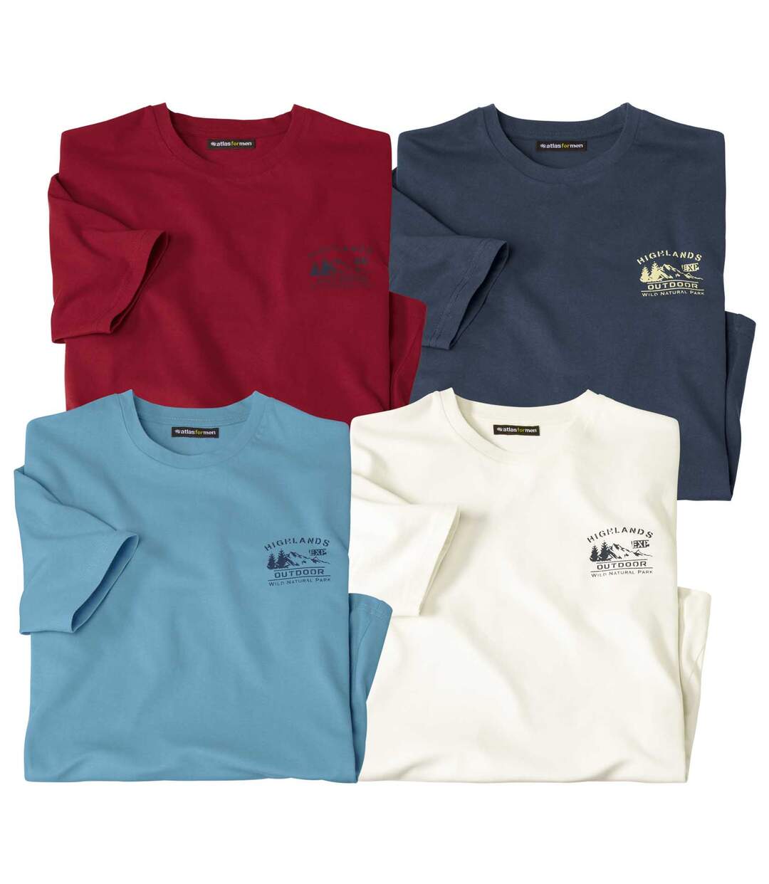 Lot de 4 Tee-Shirts Unis
