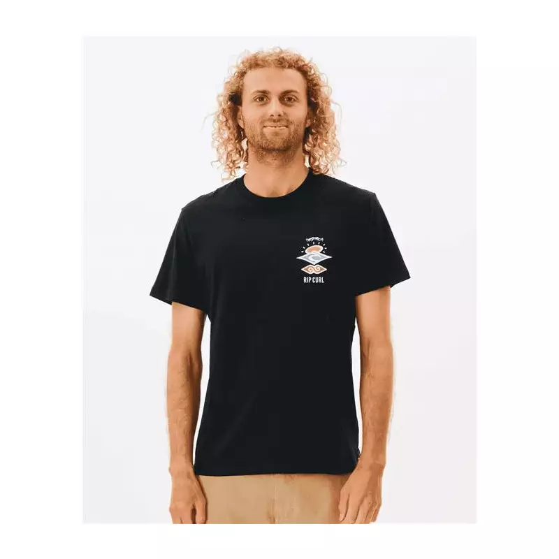 Teeshirt RIPCURL Search Icon Tee Black