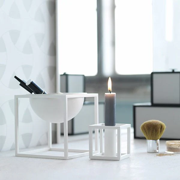 Audo Copenhagen  Kubus 1 lysestage - Hvid