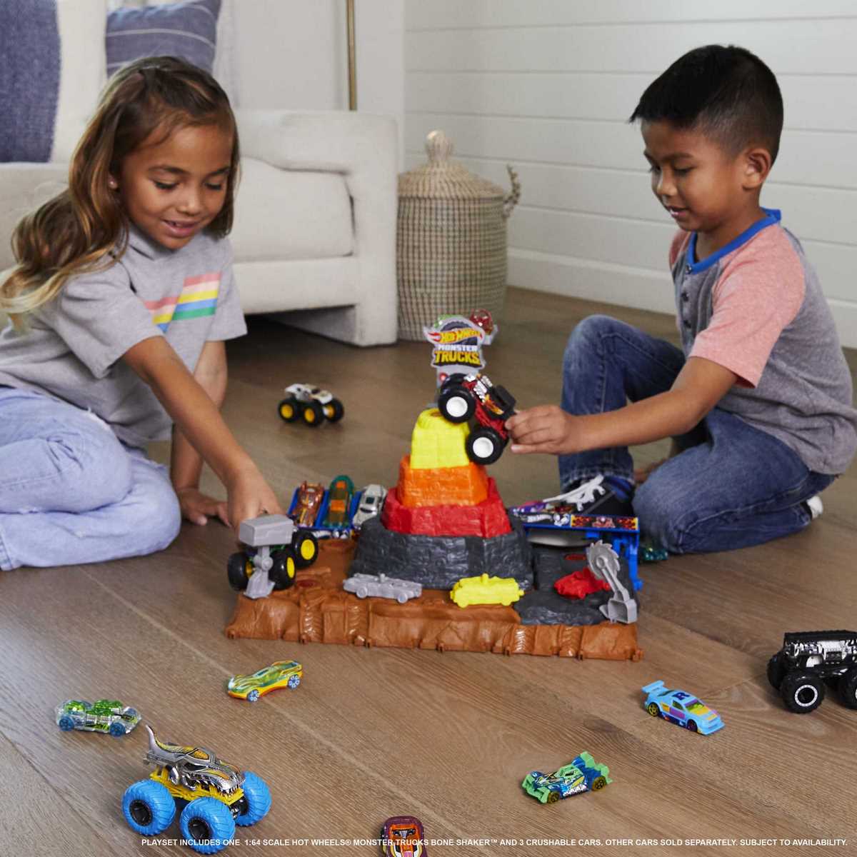 Coffret Arène de Démolition Monster Trucks Hot Wheels