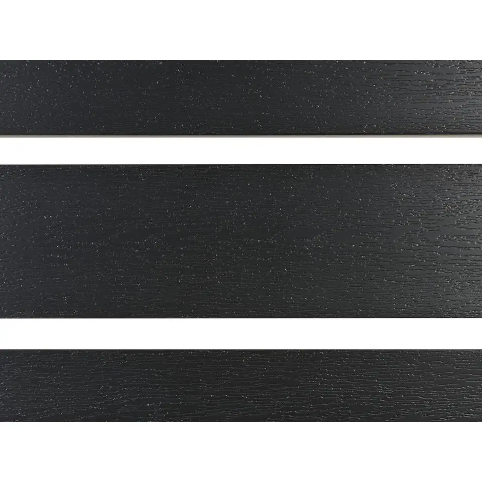 VERNIO - Tuintafel - Zwart/Zilver - 90 x 180 cm - Aluminium