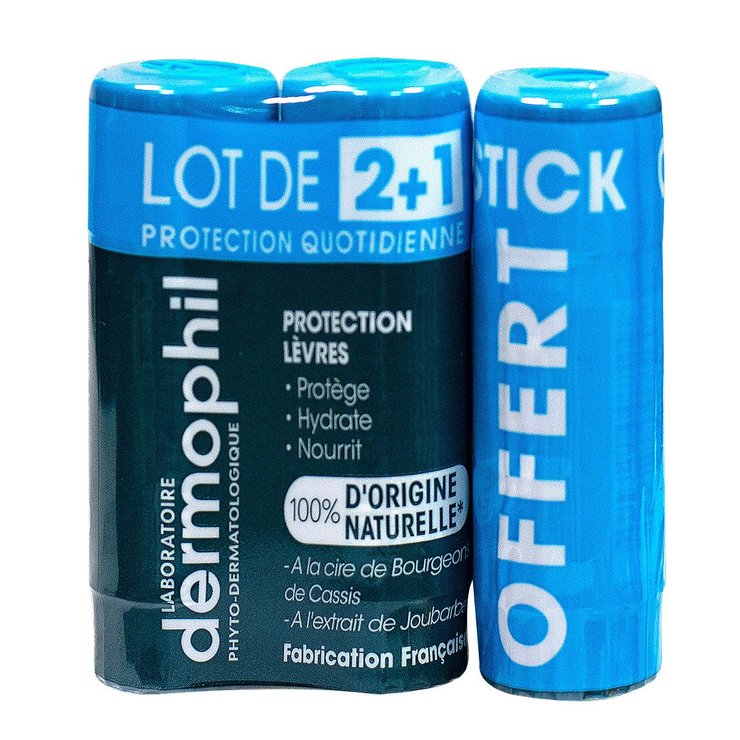 Stick protection lèvres 3x4g (dont 1 stick offert)