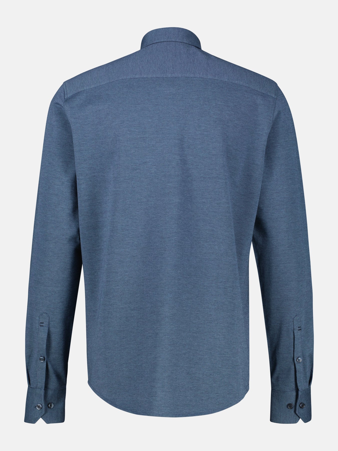 Jerseyhemd mit 2-Knopf-Manschette und Kentkragen