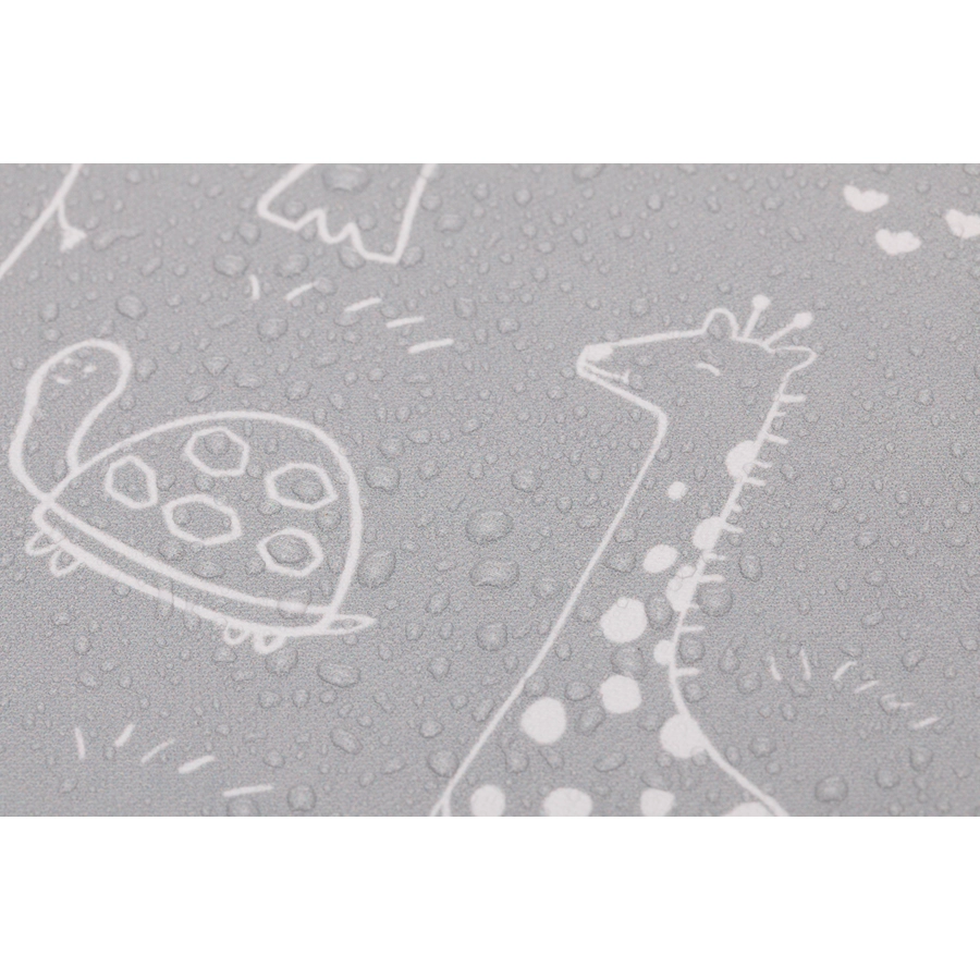 fillikid Wickelauflage Softy Large Safari grau 85x75 cm