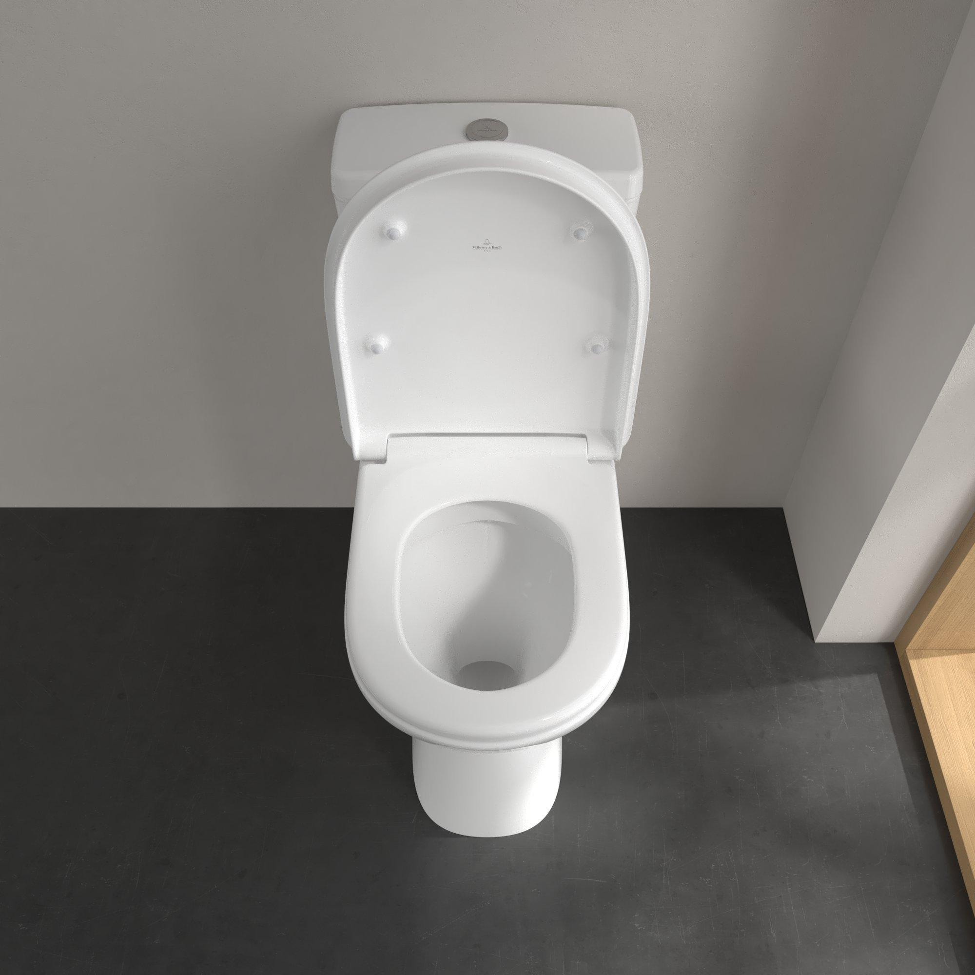 Villeroy & Boch ViCare randloos duoblok toilet wit glans