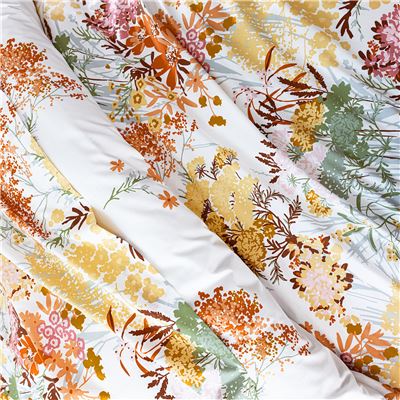 Linge de lit motif bouquets