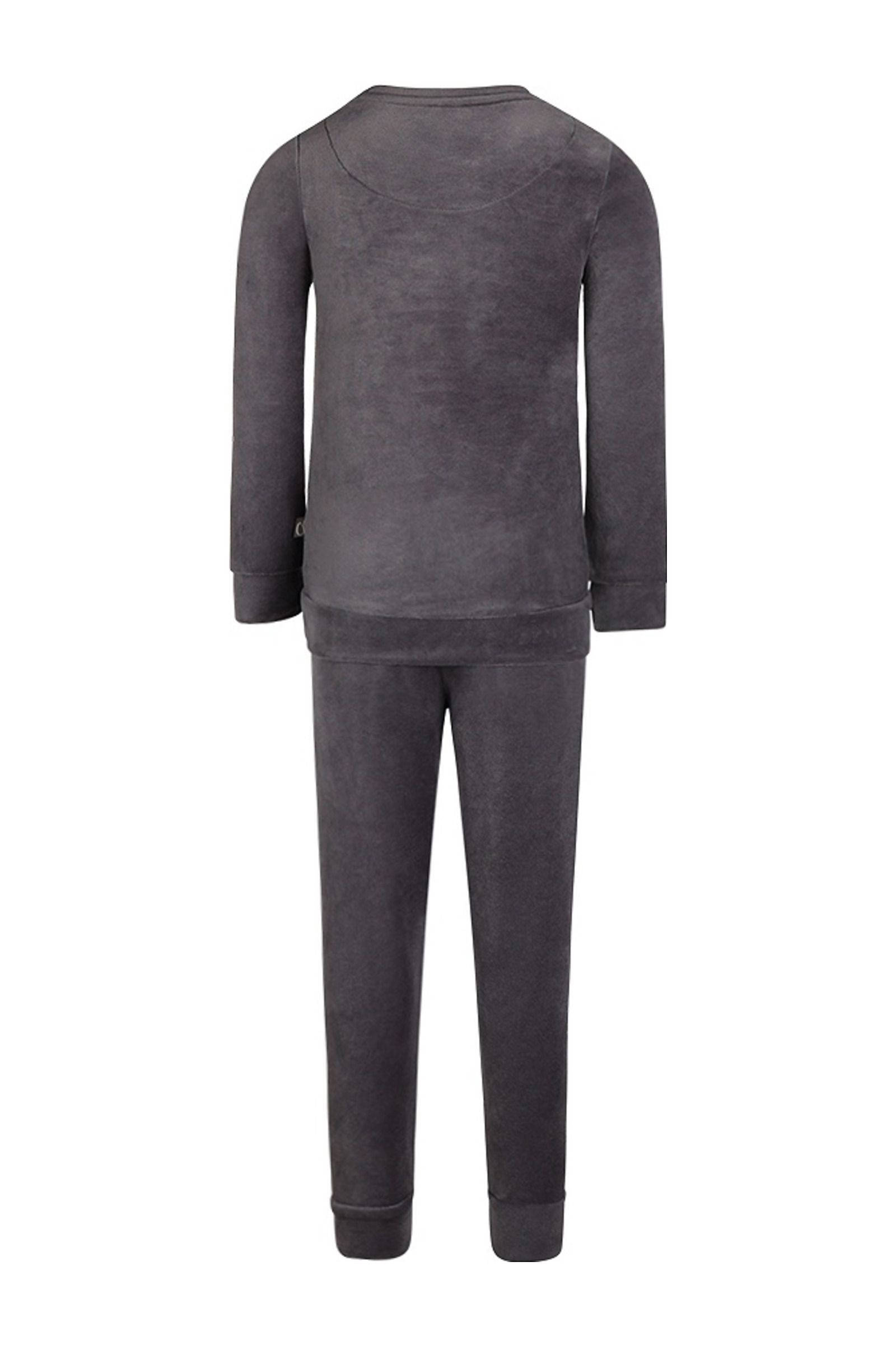 Charlie Choe Pyjamaset velours grijs