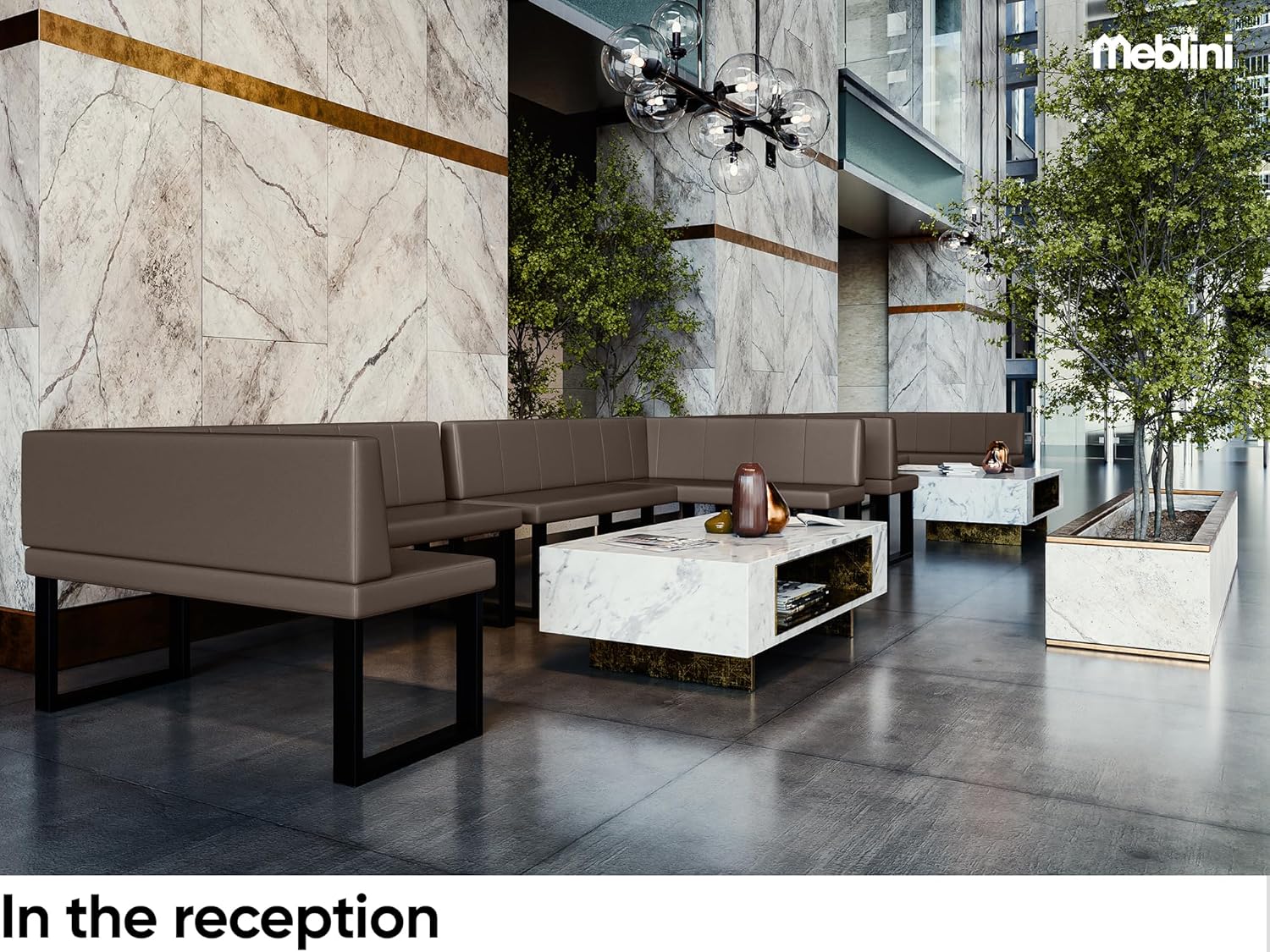 MEBLINI Eckbank für Esszimmer - Küchenbank - Essecke - Sitzecke Küche - Peter - U-Beine 128x168x87cm Rechts - Braun Kunstleder