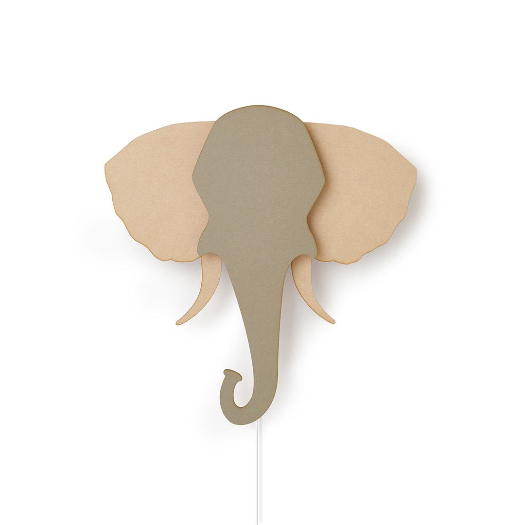Elephant wall lamp