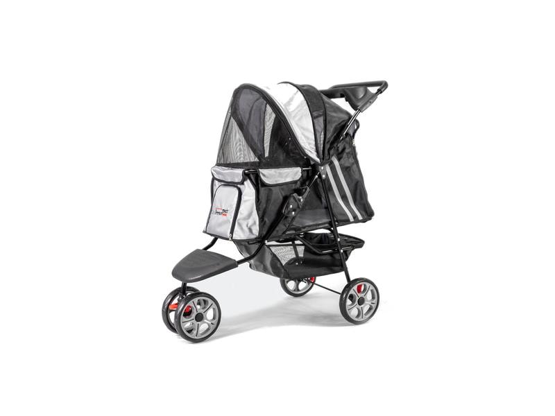 InnoPet Buggy All Terrain, Schwarz / Silber Buggy zum Transport von Hunden oder Katzen