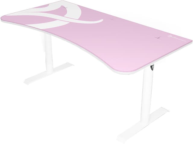 Arozzi Arena gaming skrivebord (white pink)