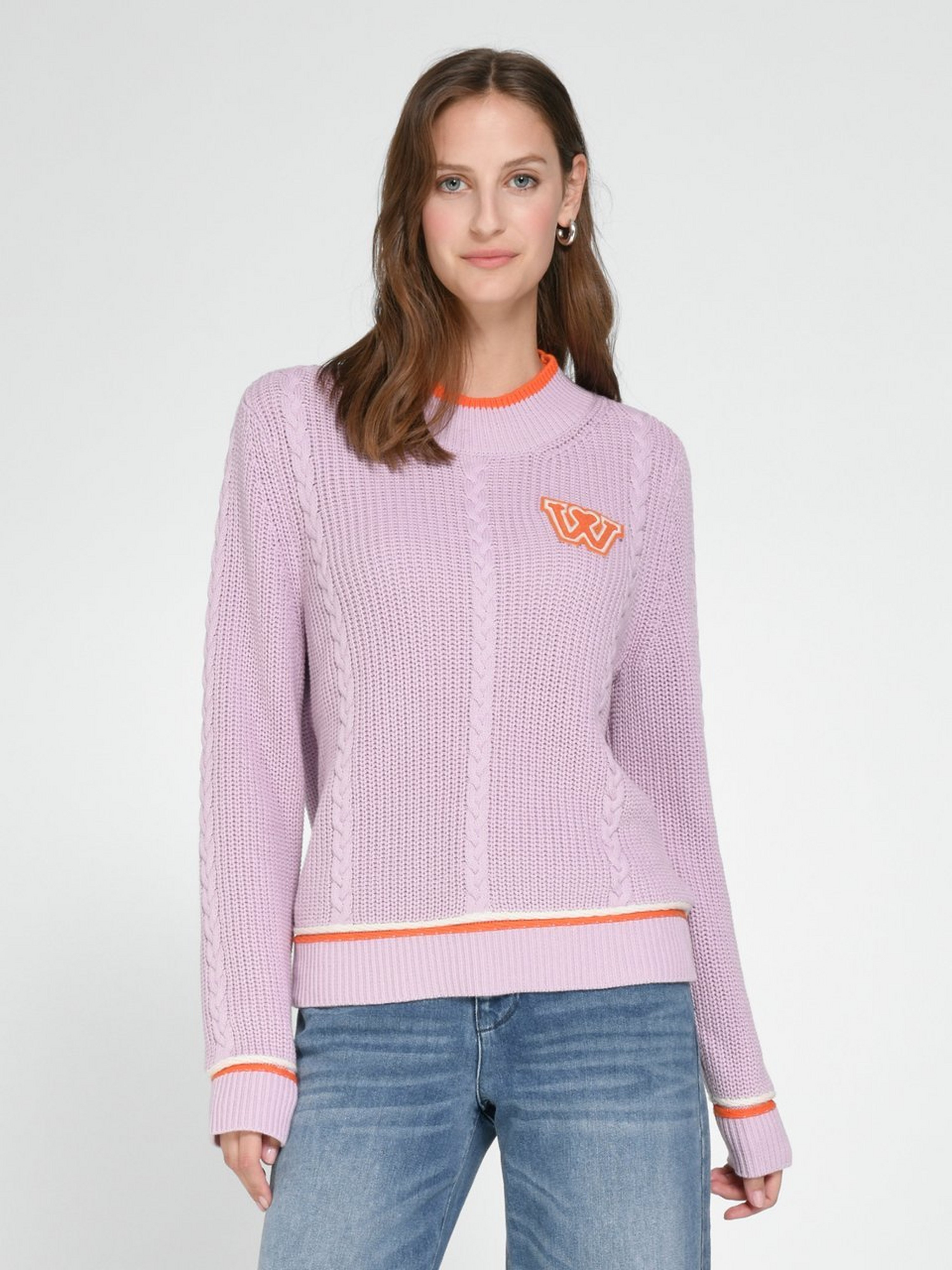Pullover mit Stehbund