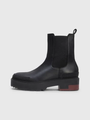 Botas de cano curto Crest com sola grossa em couro
