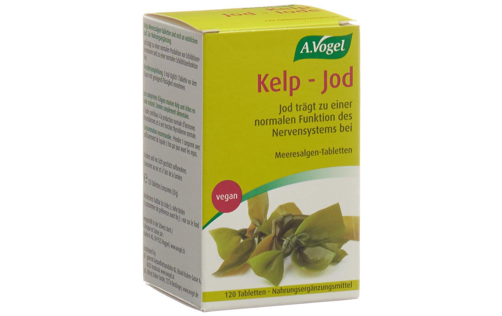 Kelp – Jod 120 TablettenVegane Nahrungsergänzung