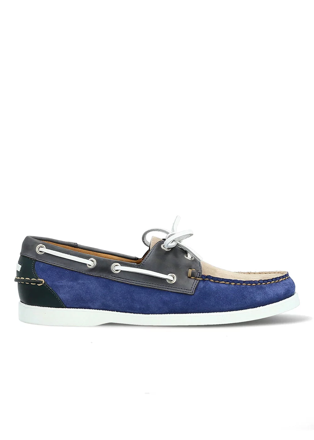 BOAT SHOE 2 NUBUCK TRICOLORE