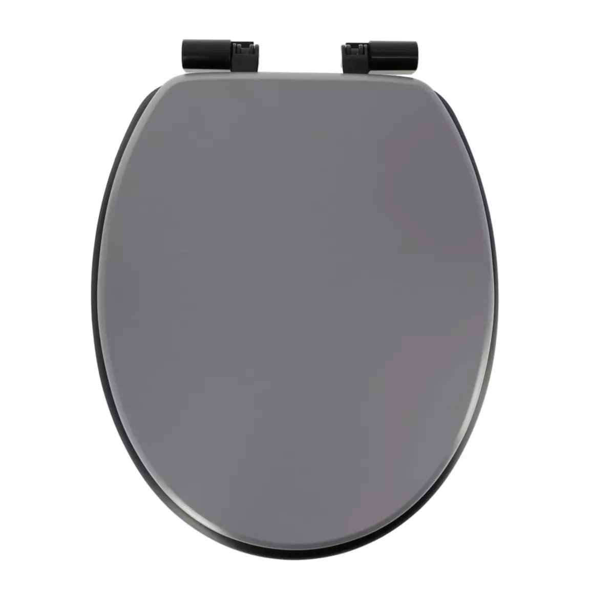 Abattant WC frein de chute Black Line Gris et noir