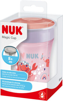 NUK Evolution Magic Krus 230 ml, Rødt
