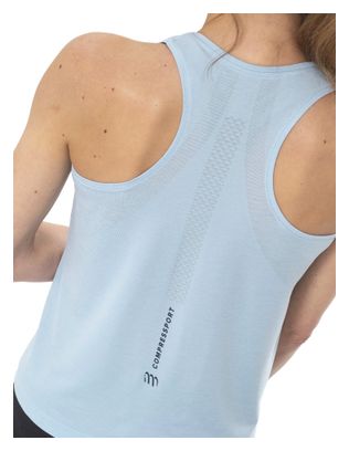 Débardeur Compressport Performance Bleu Femme