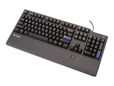 Lenovo Fingerprint - Tastatur - USB - ungarsk - business-sort - FRU, (CRU) - Tier 1
