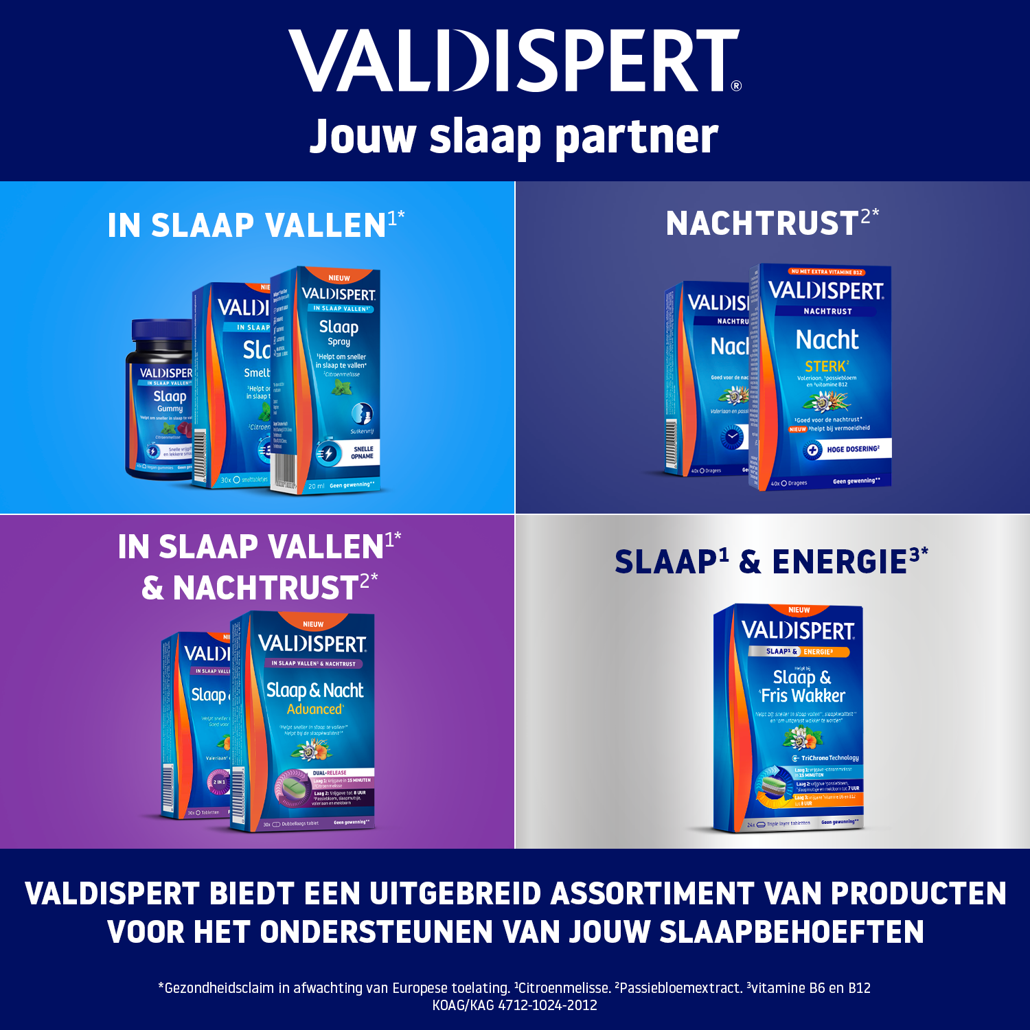 Valdispert Slaap & Fris Wakker (24 Tabletten)