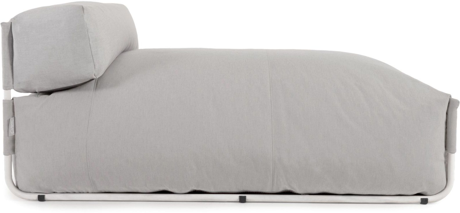 Kave Home   Square Outdoor Chaise Longue