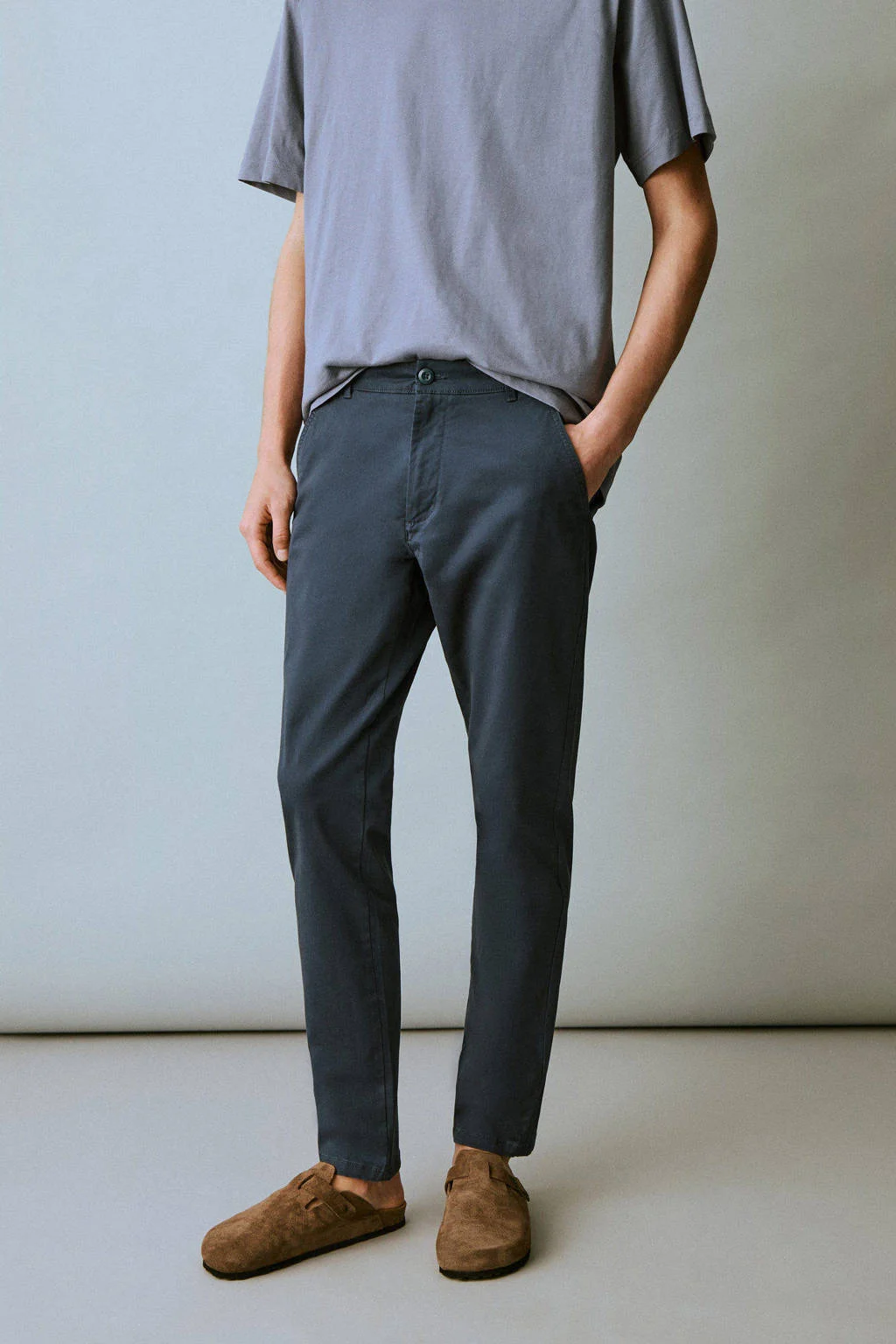 MANGO TEEN regular chino marine