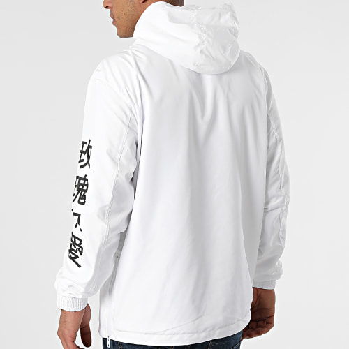 Coupe-Vent Oriental Mono Blanc Noir
