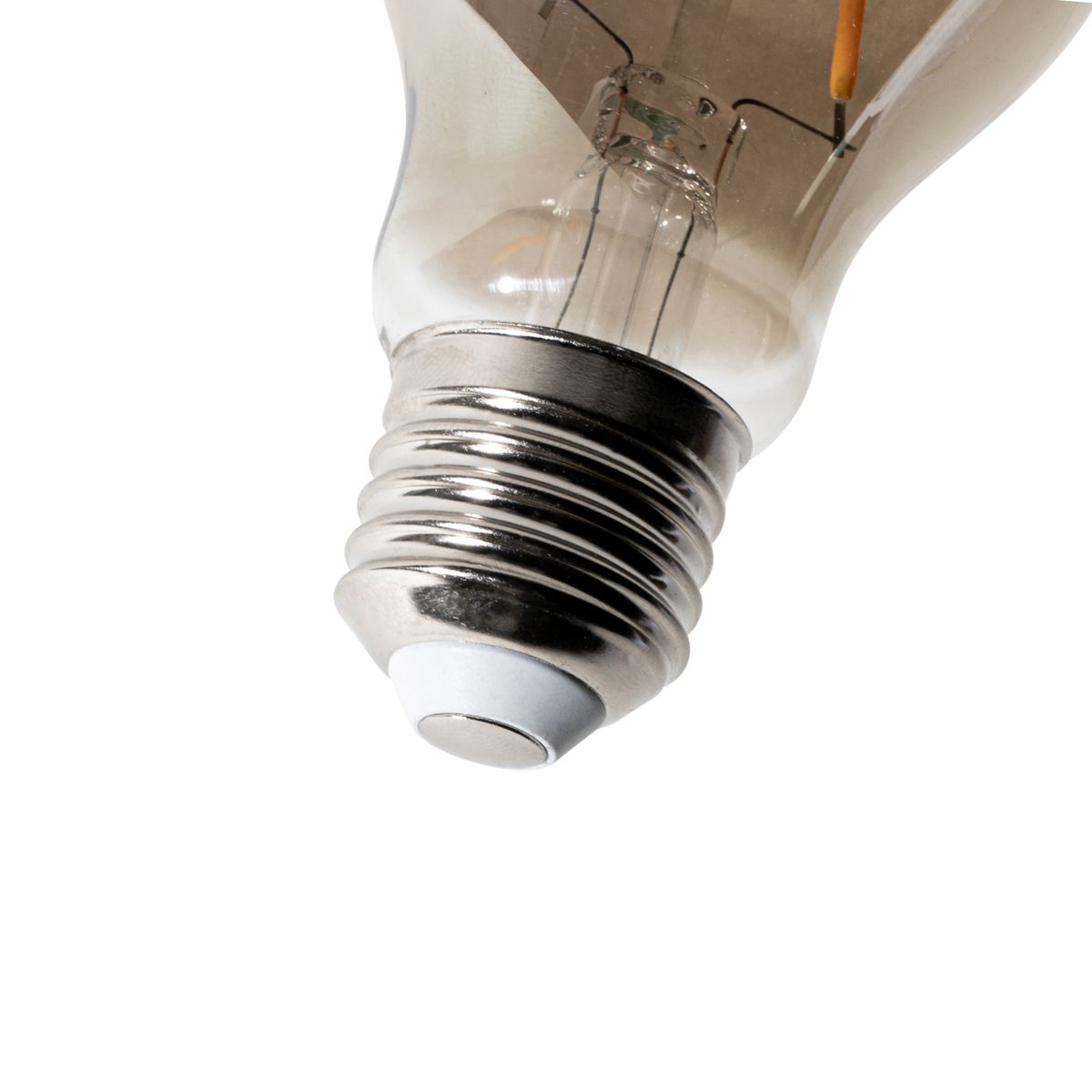 E27 dimbare LED lamp A60 smoke 3W 250 lm 2200K