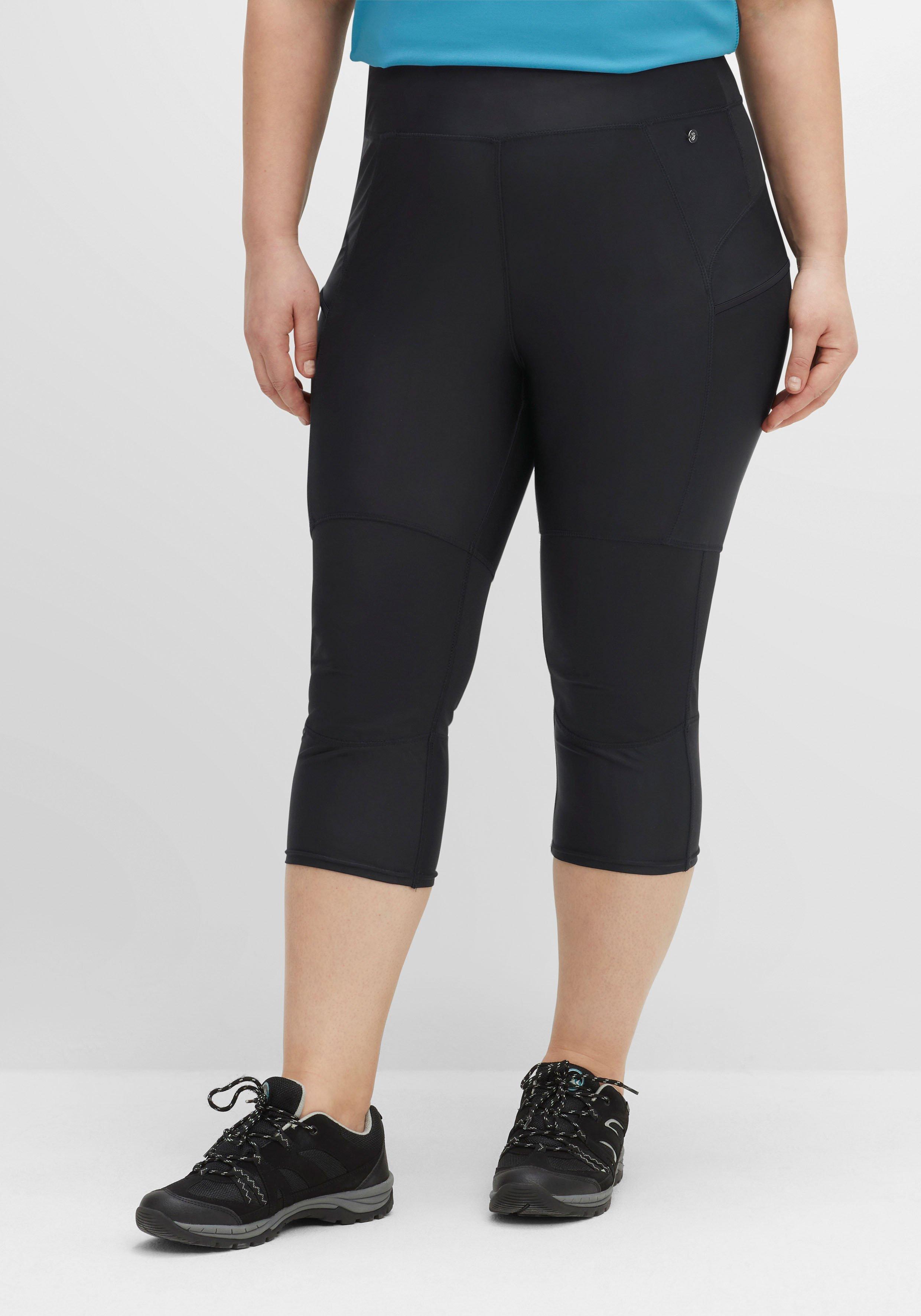 Sportleggings in Caprilänge, mit Kontrast-Innenbund