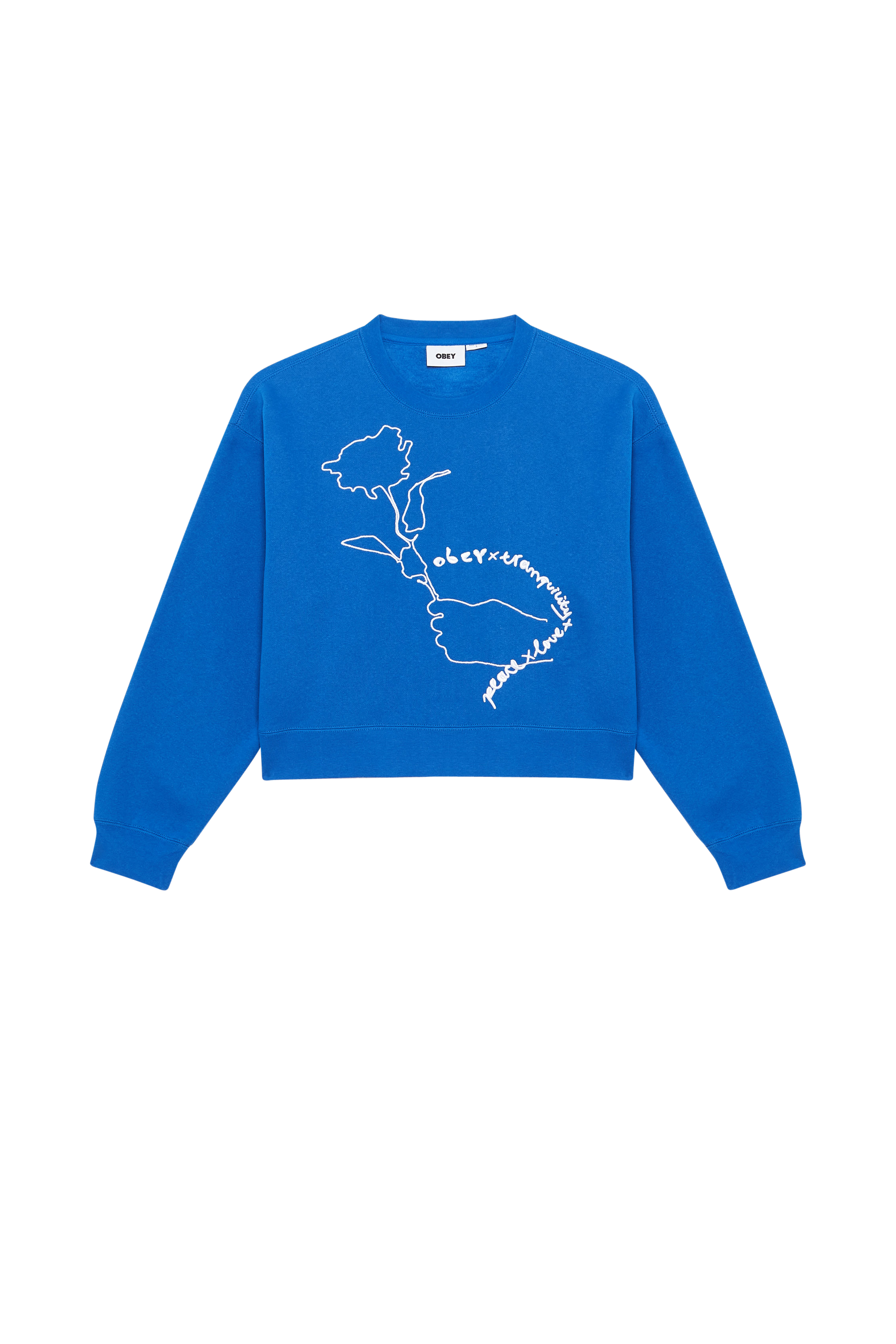 OBEY Sweatshirt OBEY AUBREY CREW Bleu