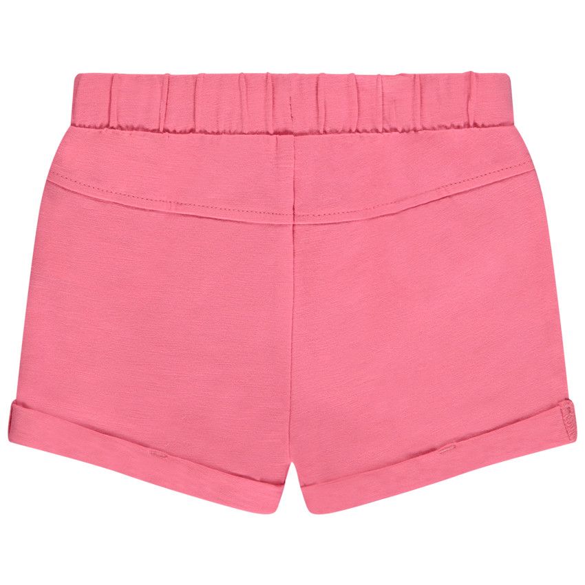 Short uni en jersey slub pour bébé fille - Multicolore